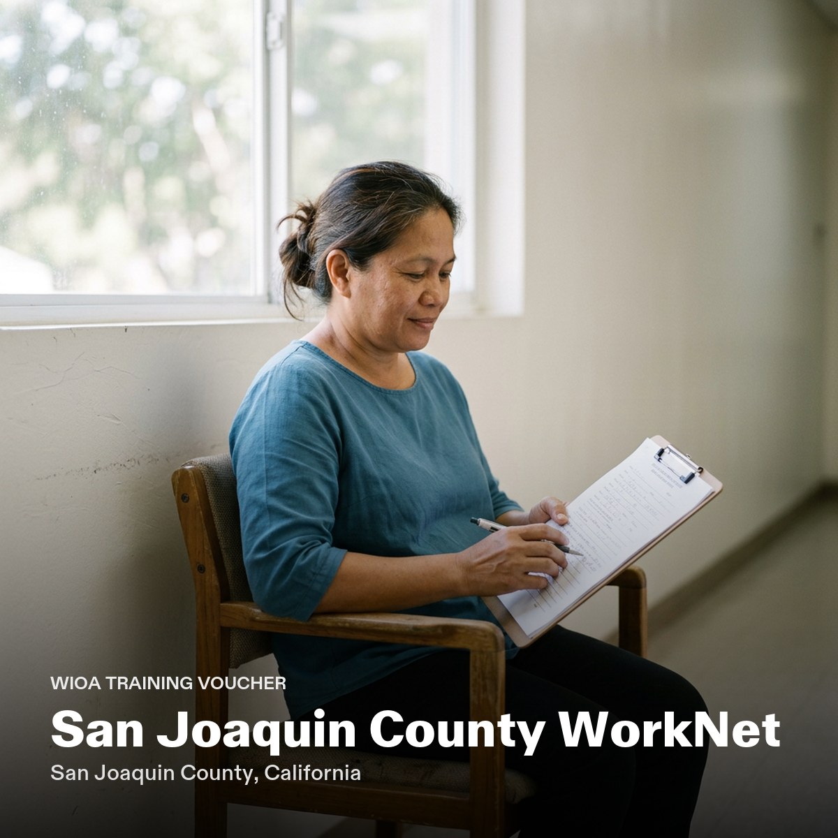 San Joaquin County WorkNet CNA training voucher