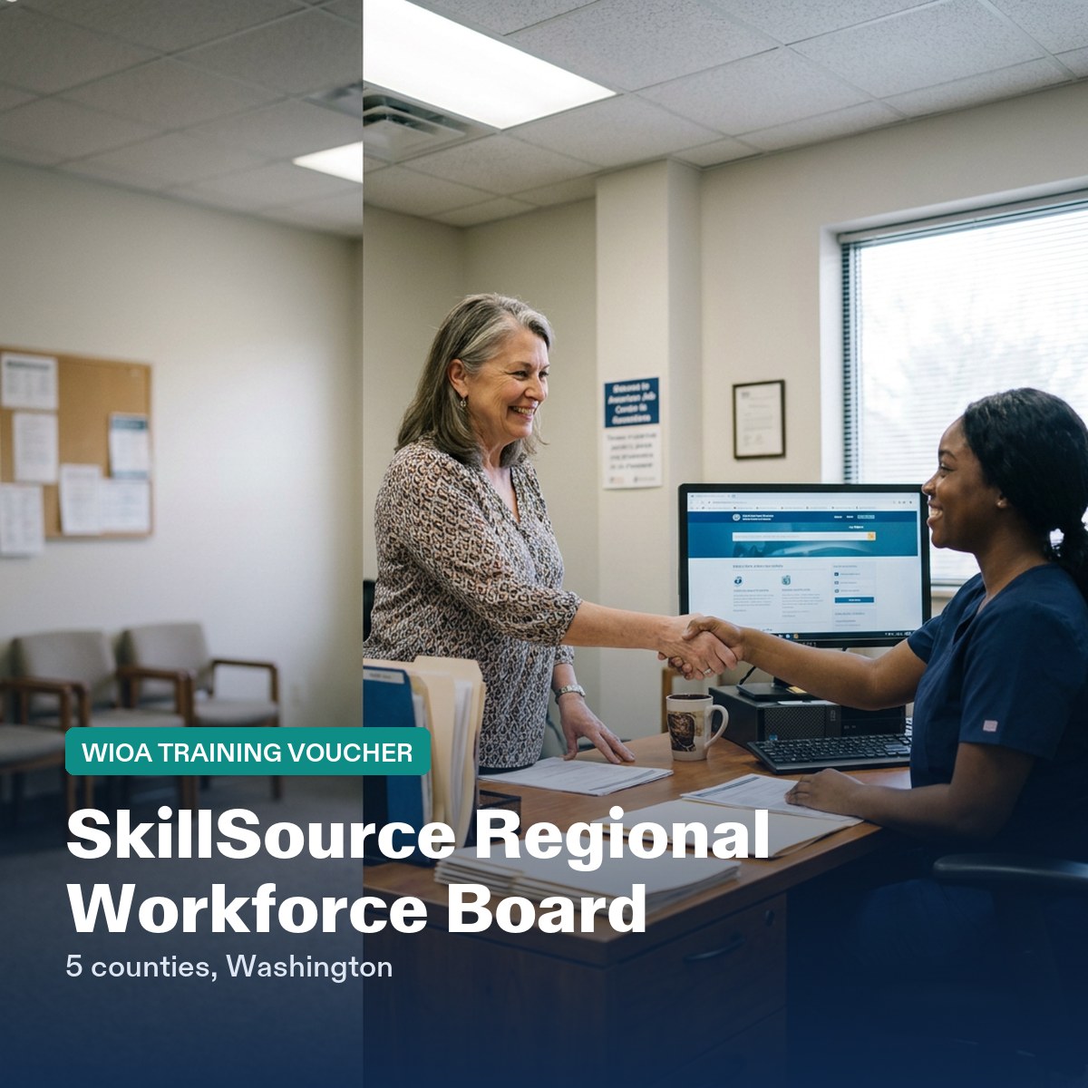 SkillSource Regional Workforce Board CNA training voucher